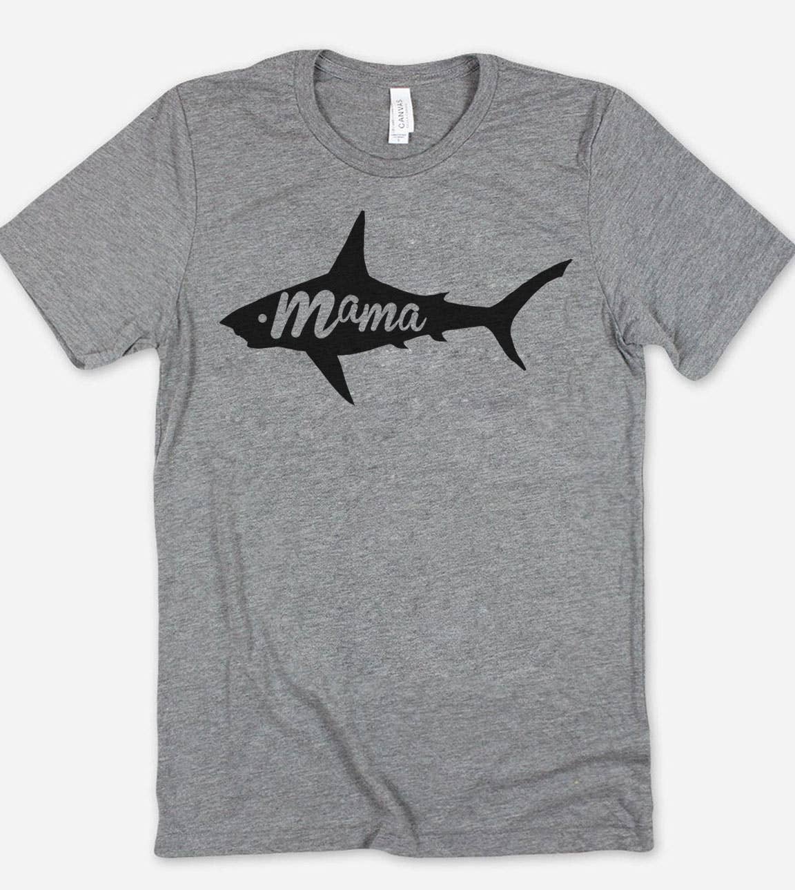 Mama Shark - Mama Shark Mother Mom Cute Silly Funny T-Shirt