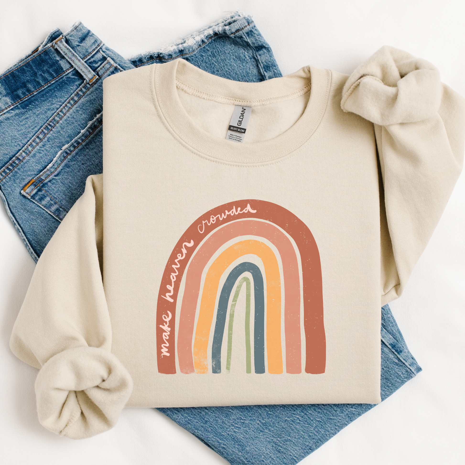 Make Heaven Crowded Boho Crewneck/ Tee