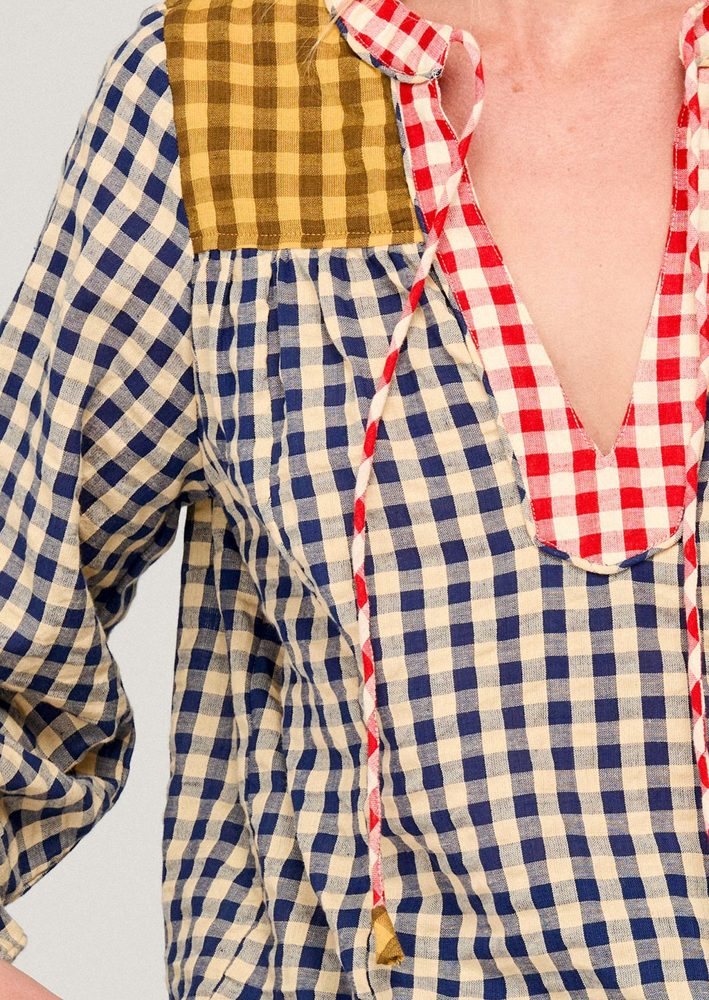 Fleetwood Cotton Gingham Blouse