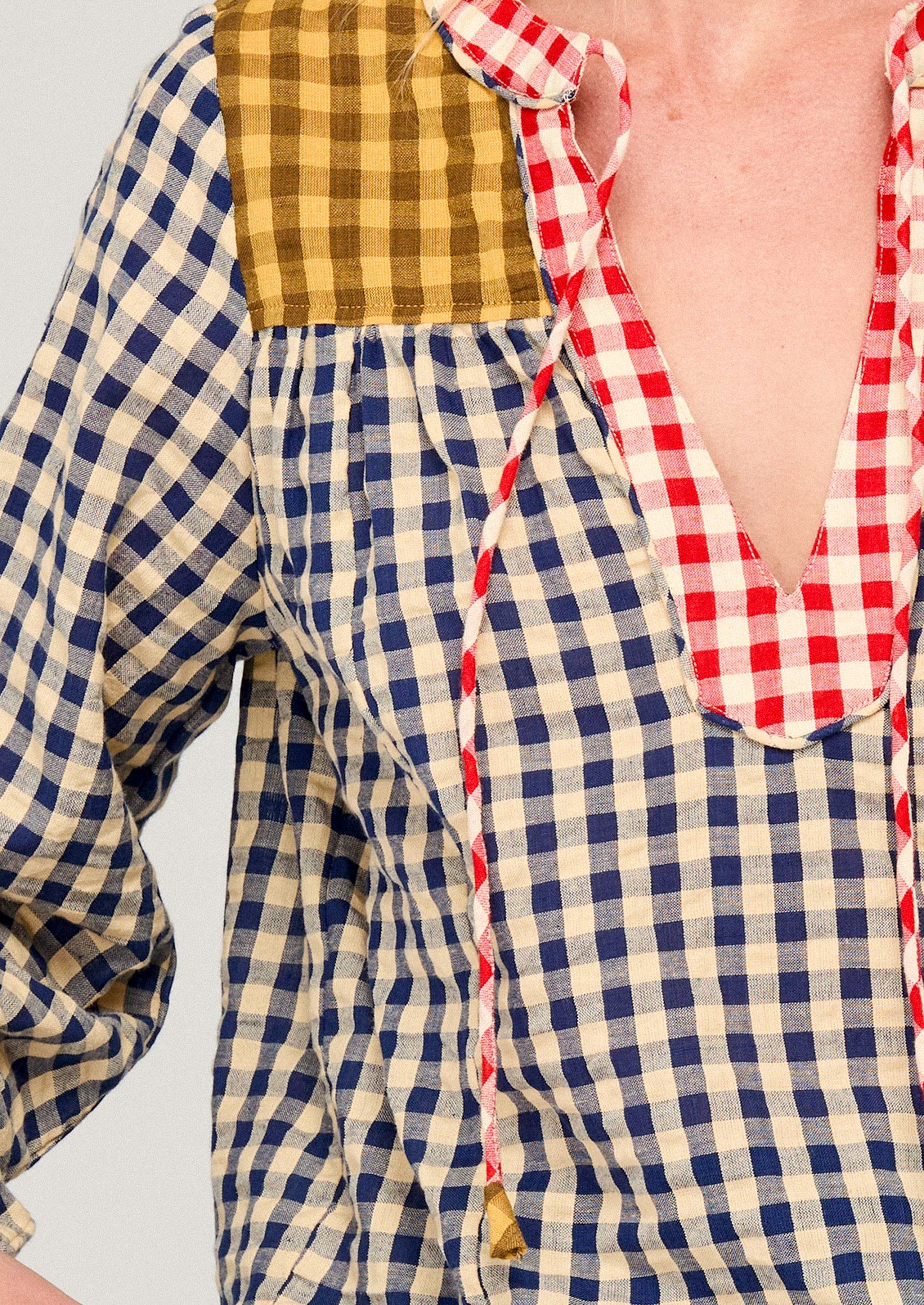 Fleetwood Cotton Gingham Blouse