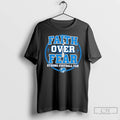 Classic Detroit Lions Faith Over Fear Strong Football Fan