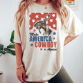 Comfort Colors Western 4th of July Shirt, Make America Cowboy Again Shirt, 4th of July Shirt, Patriotic Tee, Western T-shirt, Unisex T-Shirt