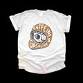 Vintage Motorcycle Racing Skull TShirt, Caffeine Gasoline, Retro Car Motocross Dirtbike Shirt, 90s Y2k Style