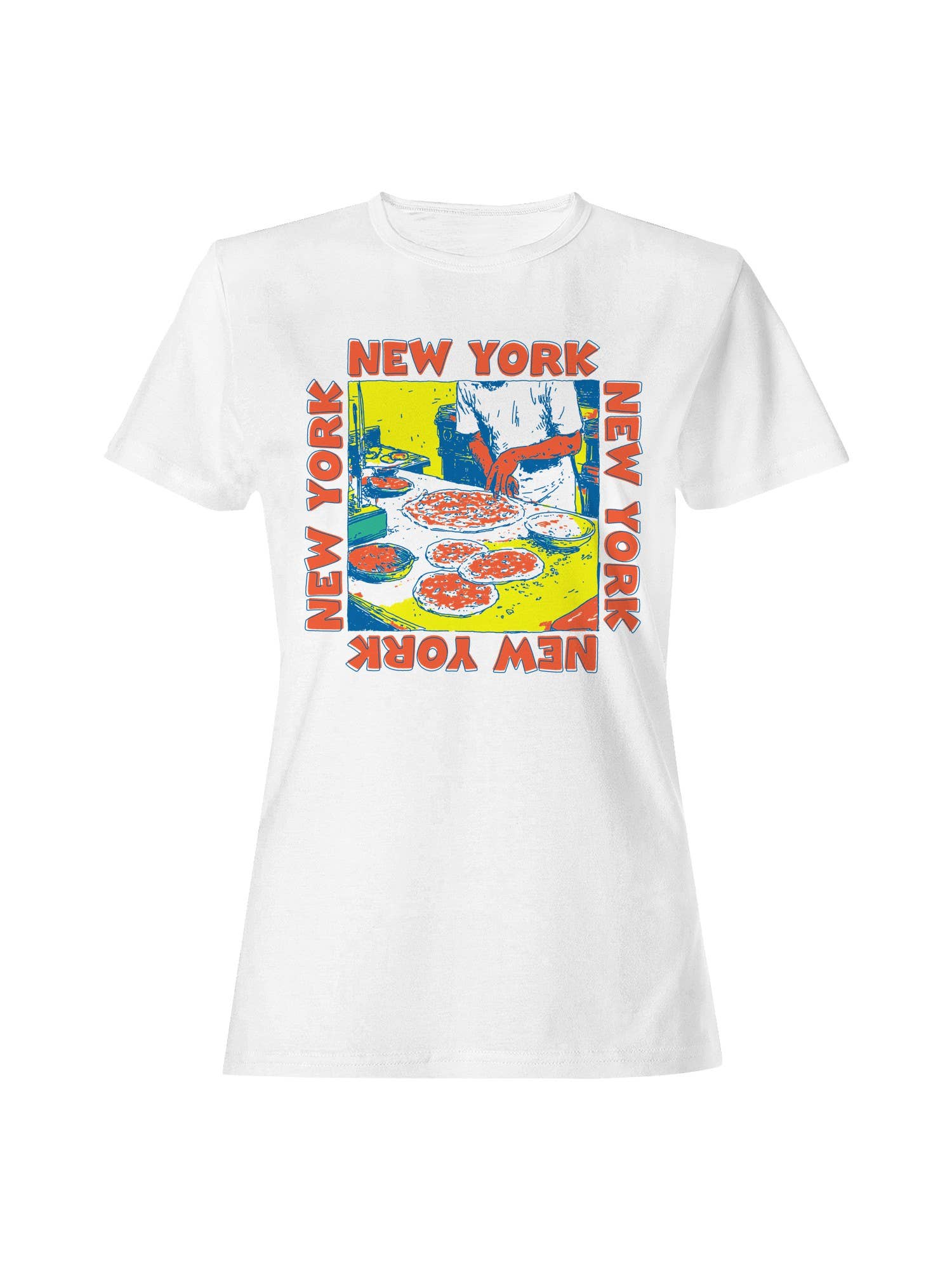 Vibrant New York Pizza Art Women's T-Shirt