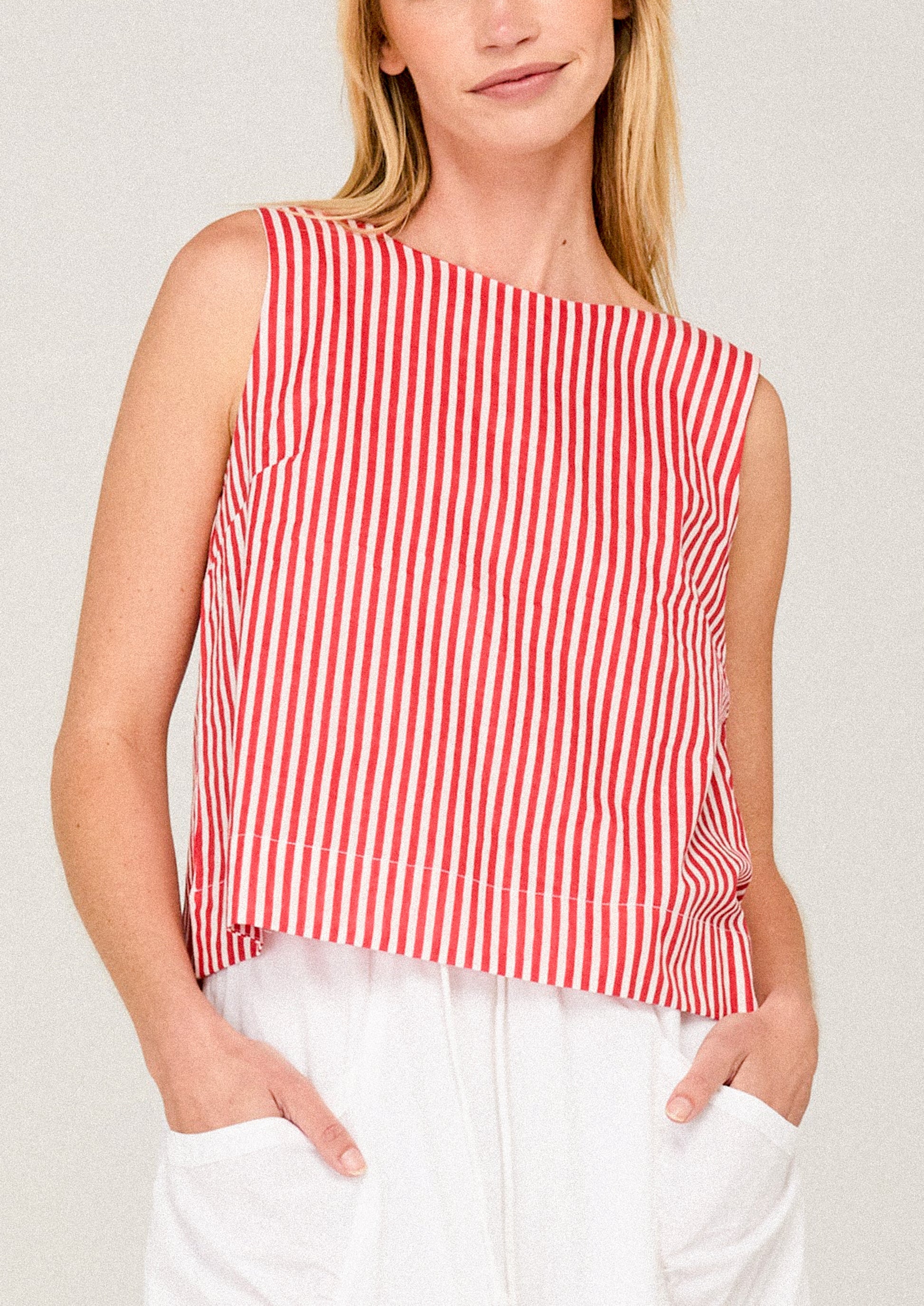 Hara Striped Cotton Top