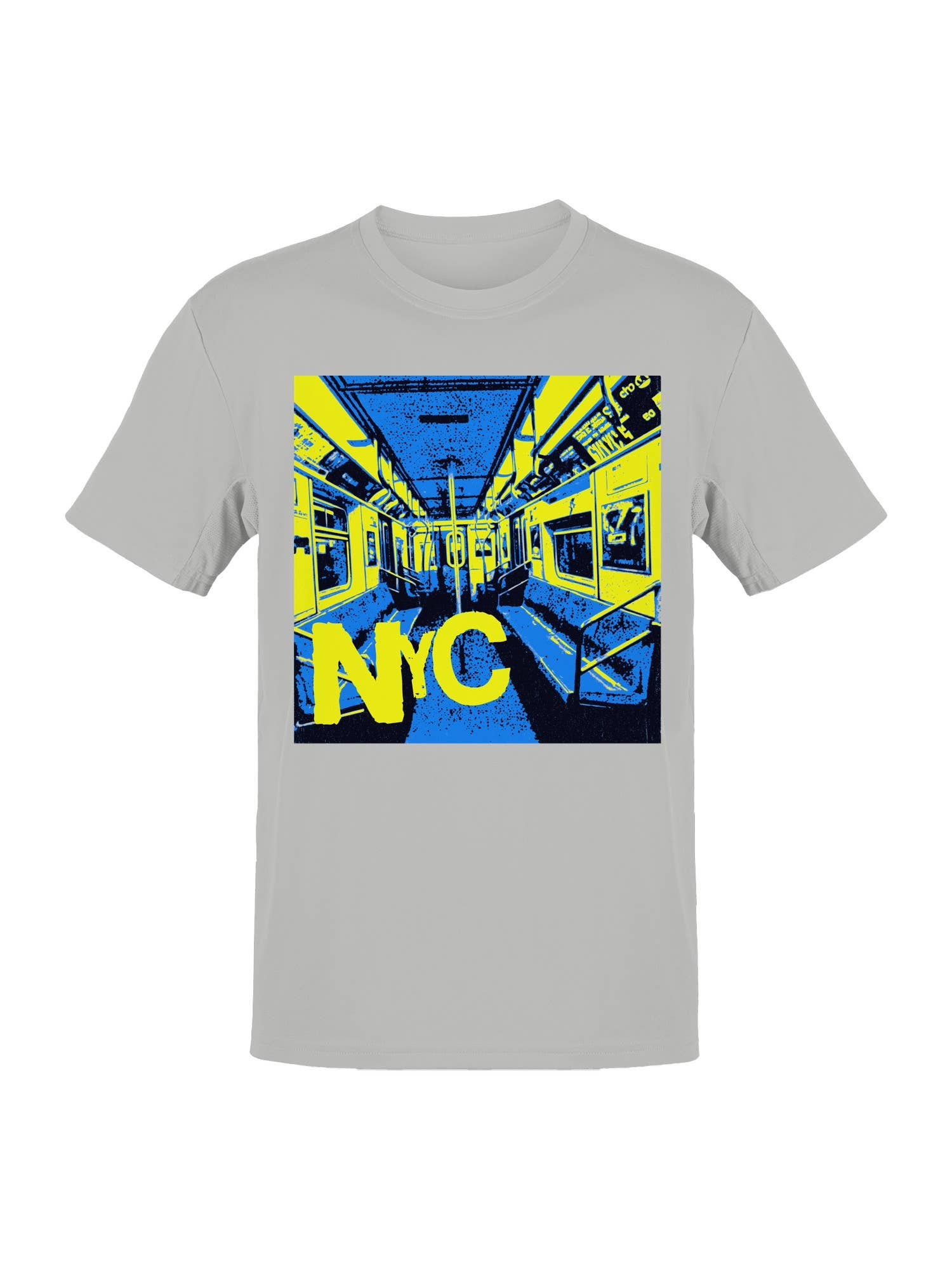 Nyc Vibrant Subway Art Design Men's T-Shirt