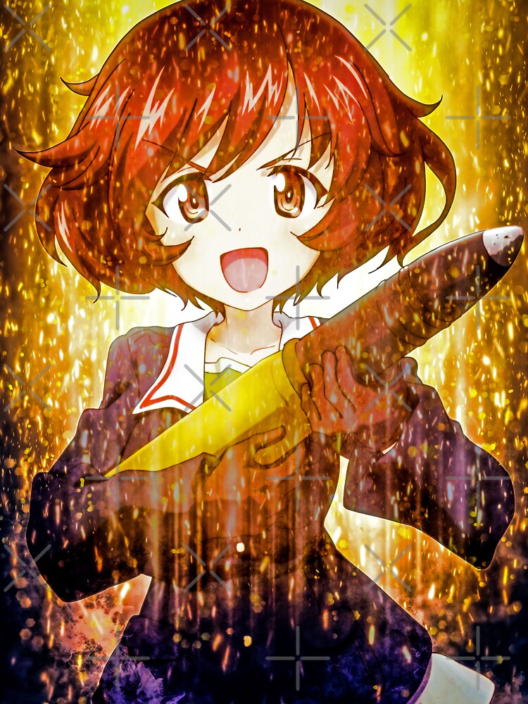 Yukari Akiyama Girls Und Panzer radiant anime energy golden atmosphere moment by Tokyonomad