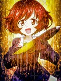 Yukari Akiyama Girls Und Panzer radiant anime energy golden atmosphere moment by Tokyonomad