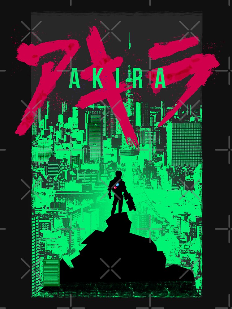 Akira | Anime | Classic | Green by Coppernix Unisex T-shirt, Sweatshirt, Hoodie, Long Sleeve Tee