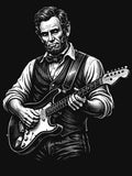 Abraham Lincoln Playing Guitar Abe Lincoln by Kladhadredo Unisex T-shirt, Sweatshirt, Hoodie, Long Sleeve Tee