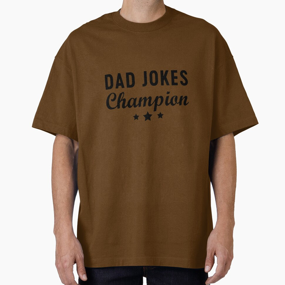 Dad joke champion by JustineWiegan Unisex T-shirt, Sweatshirt, Hoodie, Long Sleeve Tee