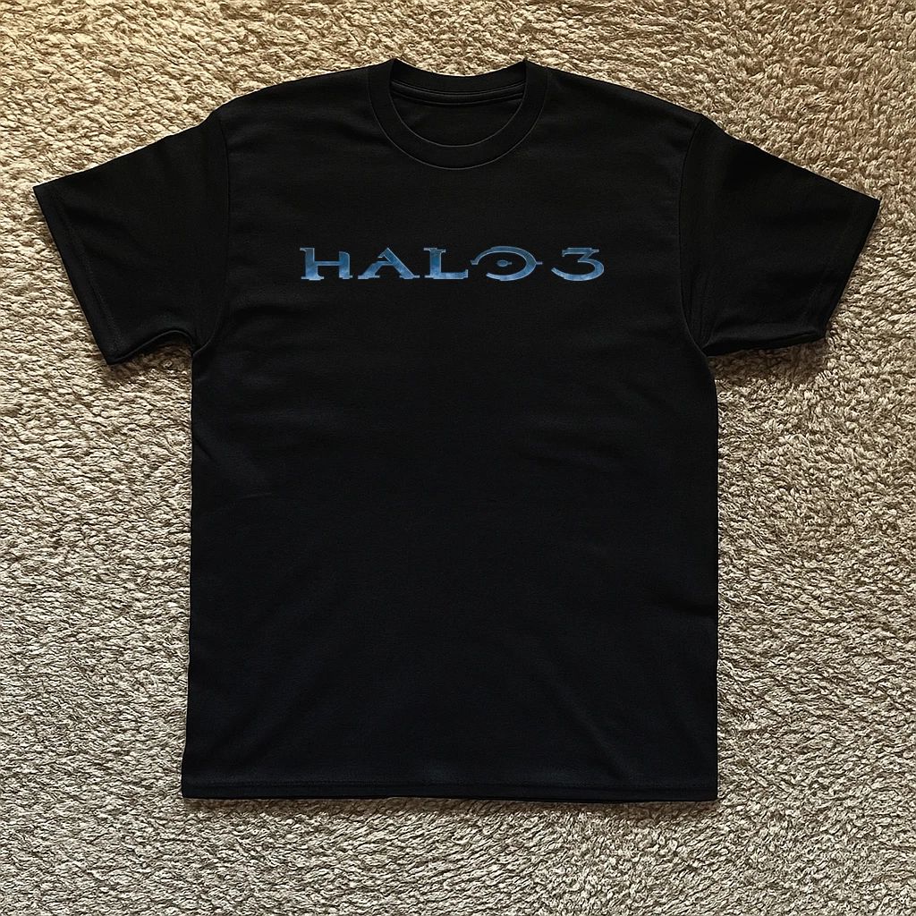 Halo 3 Unisex Heavy Cotton Tee Promo Shirt Gaming Nostalgia Unisex T-shirt, Sweatshirt, Hoodie, Long Sleeve Tee