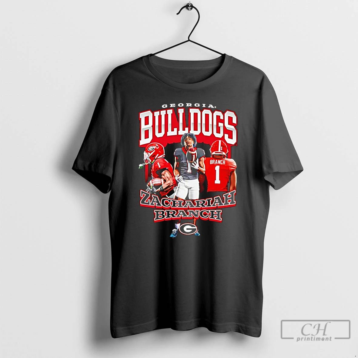 Premium Zachariah Branch Georgia Bulldogs 90s T Shirts Unisex T-shirt, Sweatshirt, Hoodie, Long Sleeve Tee